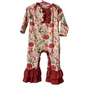 Pete and Lucy 12-18 Months Floral Boho Hippie Cottagecore One Piece Designer‎